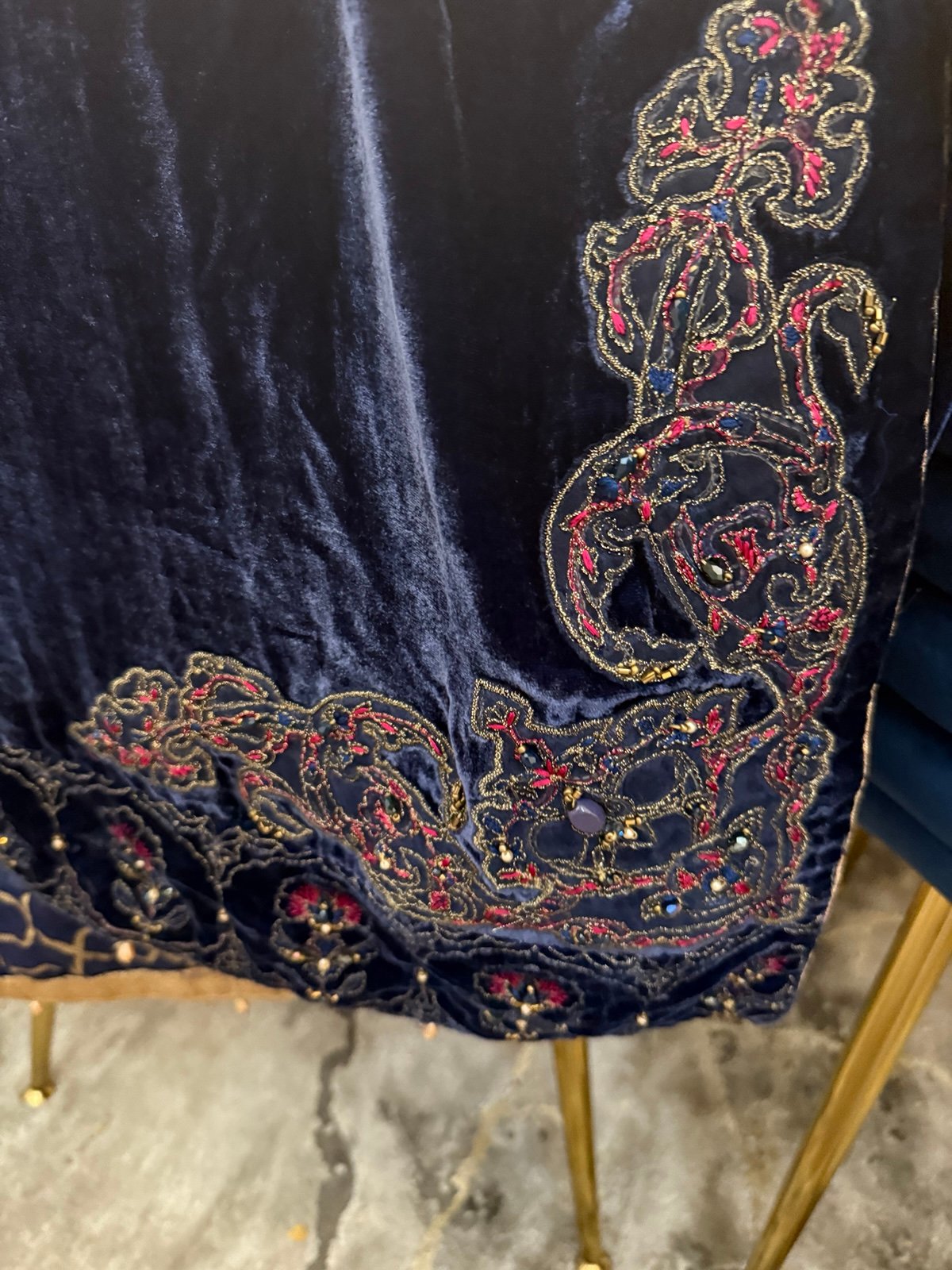 Velvet chynere shawl