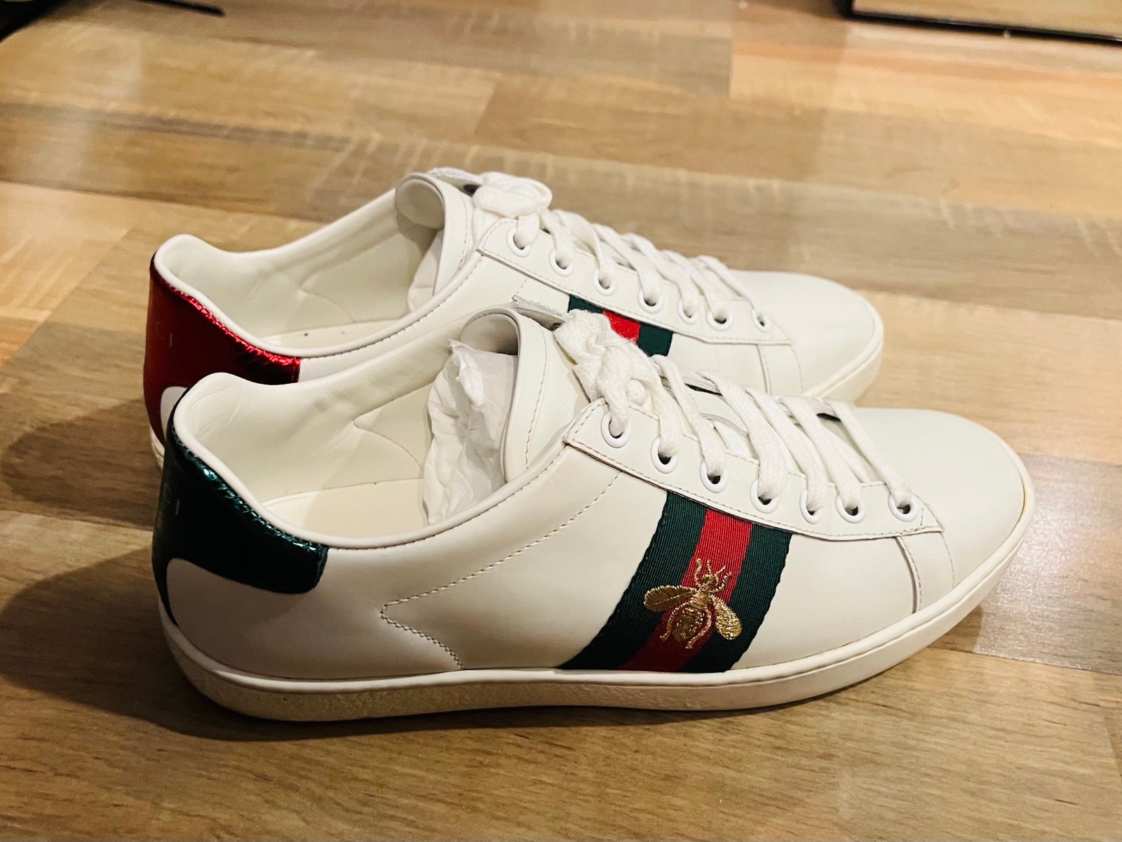 Gucci Ace Bee White Sneakers
