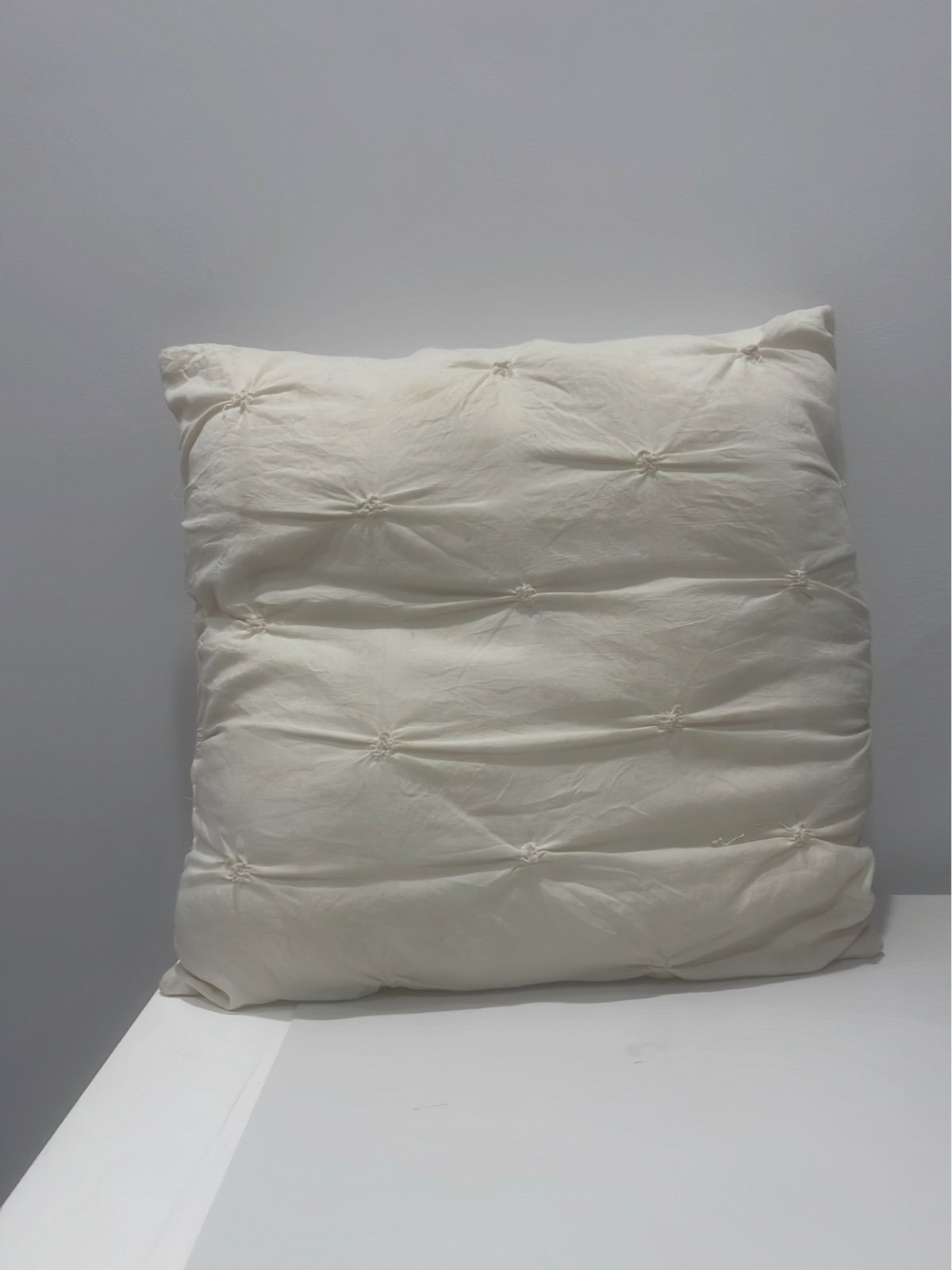 Cream pillow 14 x 14