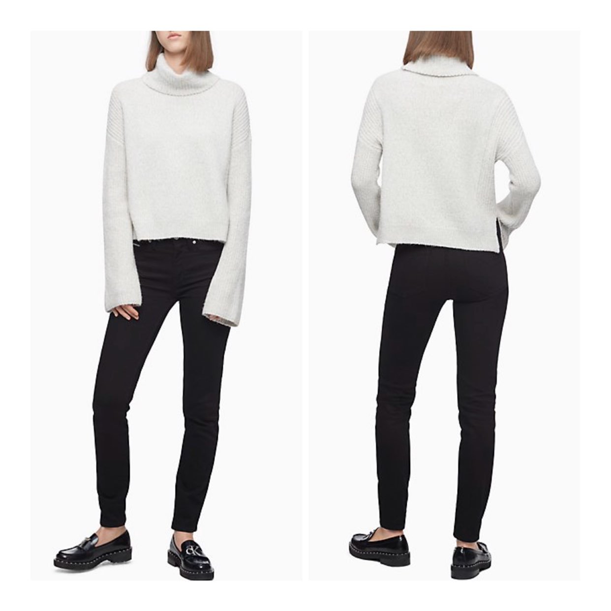 Calvin Klein Cowl Neck Knit Sweater/XL