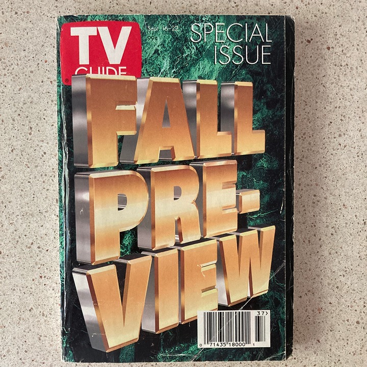 Marie Osmond David Alan Grier Peter Scolari +8 Signed TV Guide Fall Preview 1995