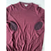 NEW Brax Rick Merino Wool Crewneck Sweater SIZE XL BURGUNDY ELBOW PATCH (CO-41)