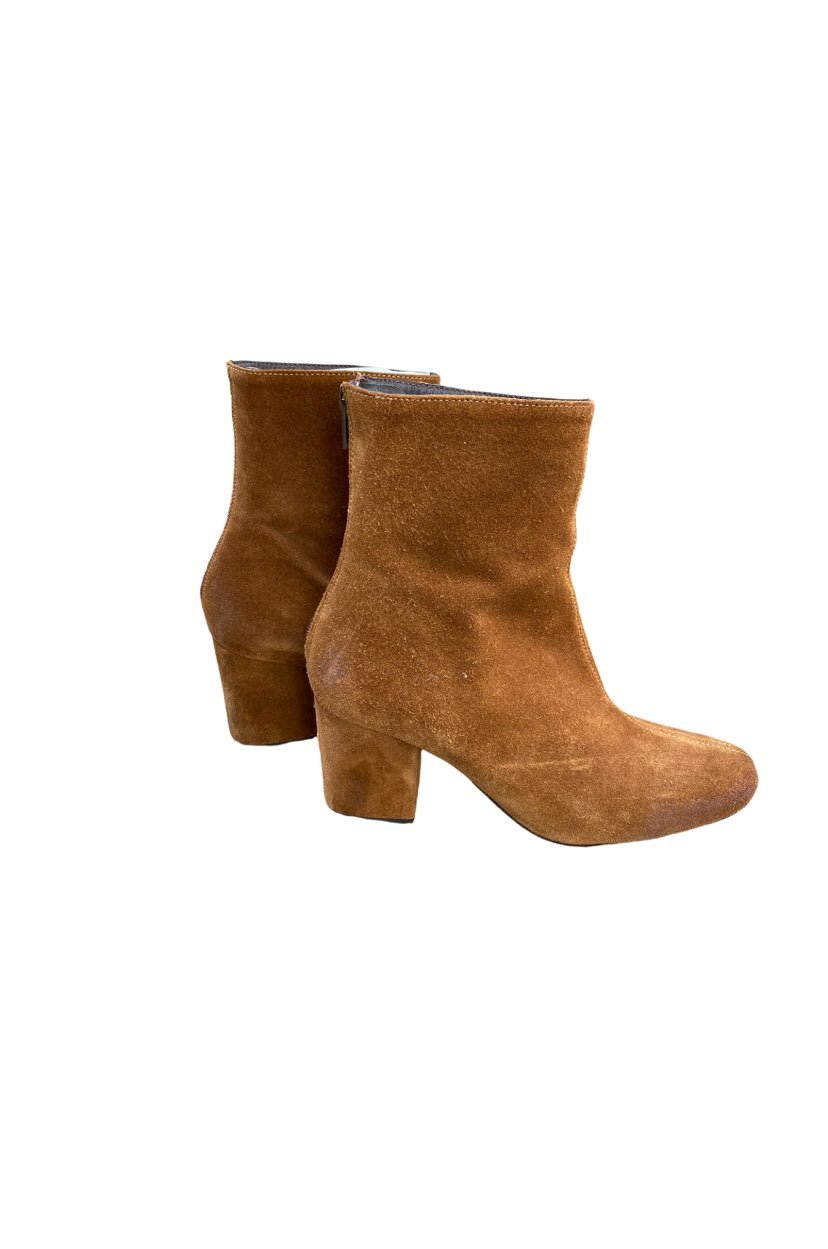 Free People Camel Suede Ankle Boots