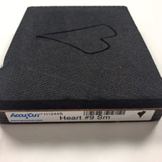 AccuCut Heart Wooden Die Cut H1244S