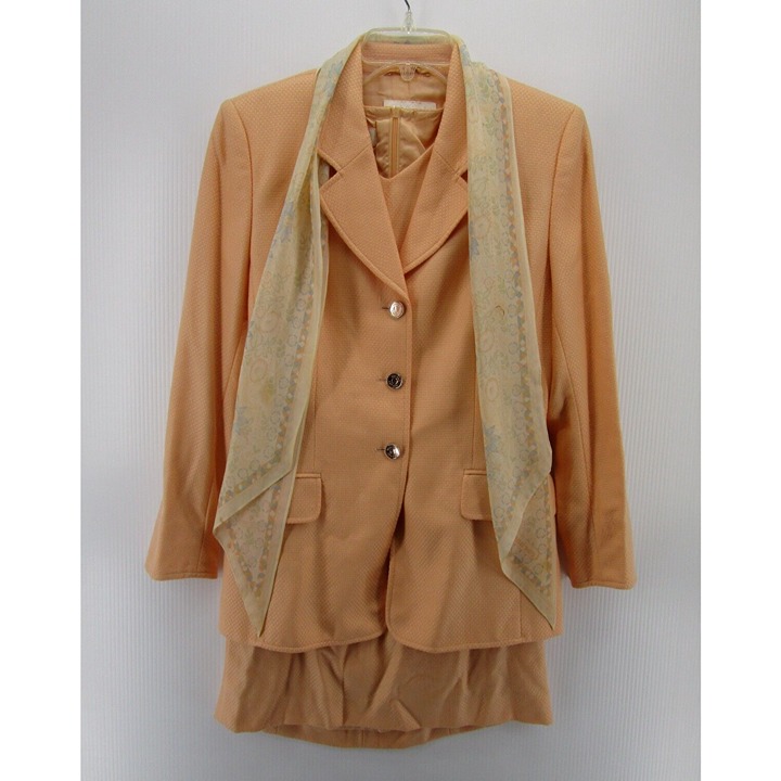 Escada Dress Suit 36 Ermenegildo Zegna Cashmere 2 Piece Jacket *