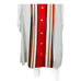Vintage 80s Striped Dress Women's Extra Small 50s Style Red Striped Shirtdress