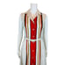 Vintage 80s Striped Dress Women's Extra Small 50s Style Red Striped Shirtdress