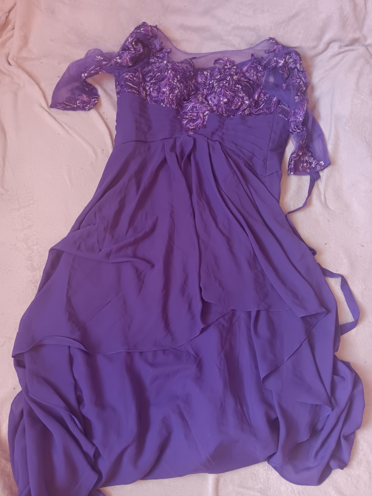 Size 12 Purple Wedding Bridesmaid Dress