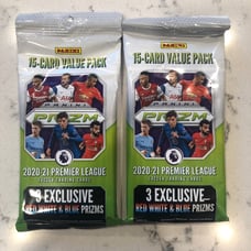 2020-21 Panini Prizm Premier League Soccer Cello Packs Lot of 2 - NEW SEALED