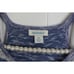 Sundance Blue Knit Tank with Tie Neck 86% Cotton 14% Polyester Size M