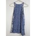 Sundance Blue Knit Tank with Tie Neck 86% Cotton 14% Polyester Size M