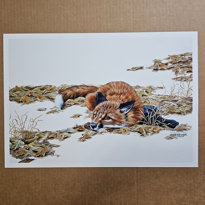 Signed Limited Edition Giclee Print A Break From Play By Leslie Kirchner 18.5x13