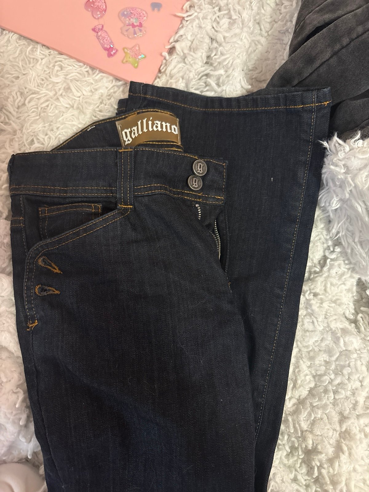 Galliano Mid rise Flare Jeans