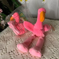 Ty beanie babies and buddies Pinky 1995 near mint