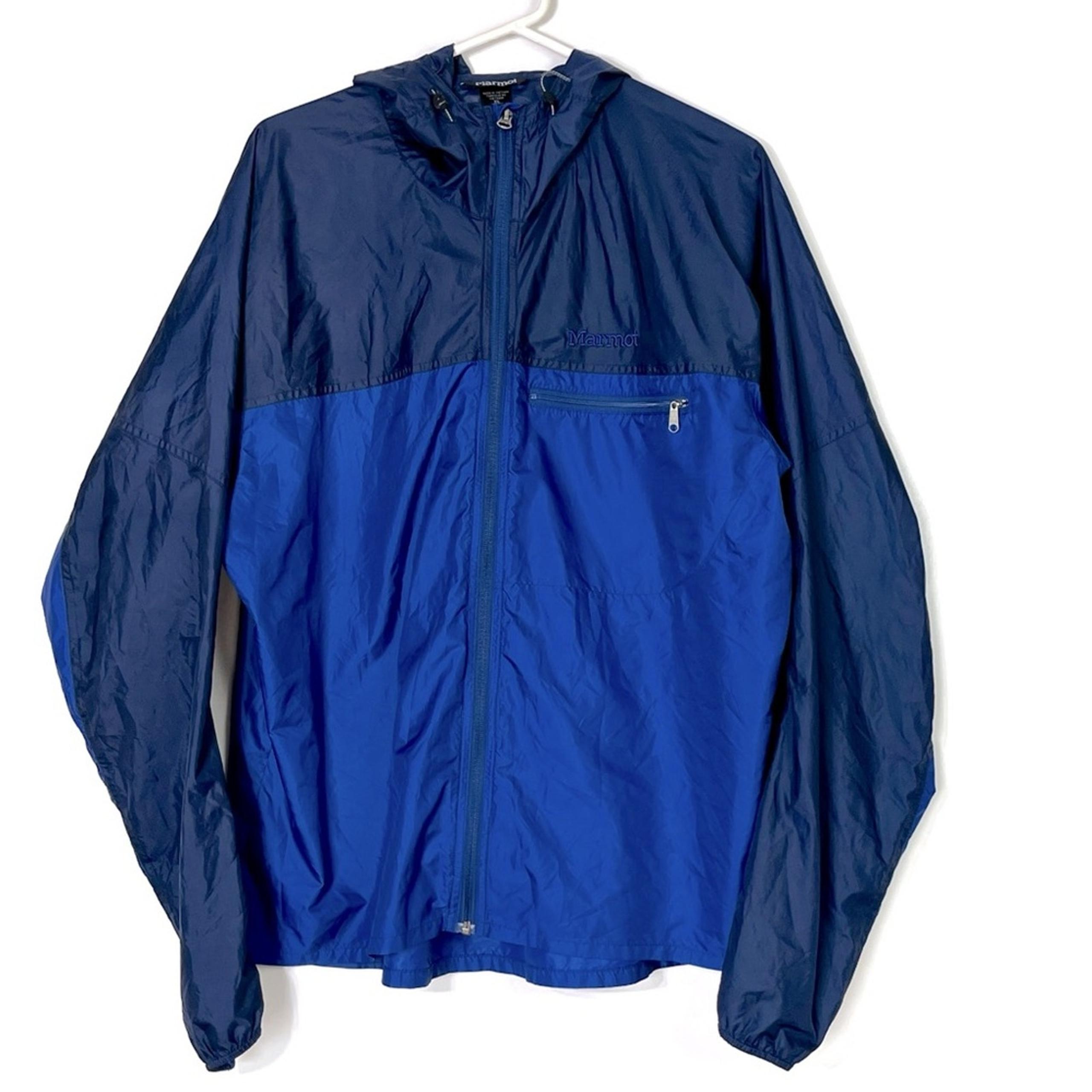 Marmot Men’s Blue Colorblock Windbreaker Jacket XL EUC