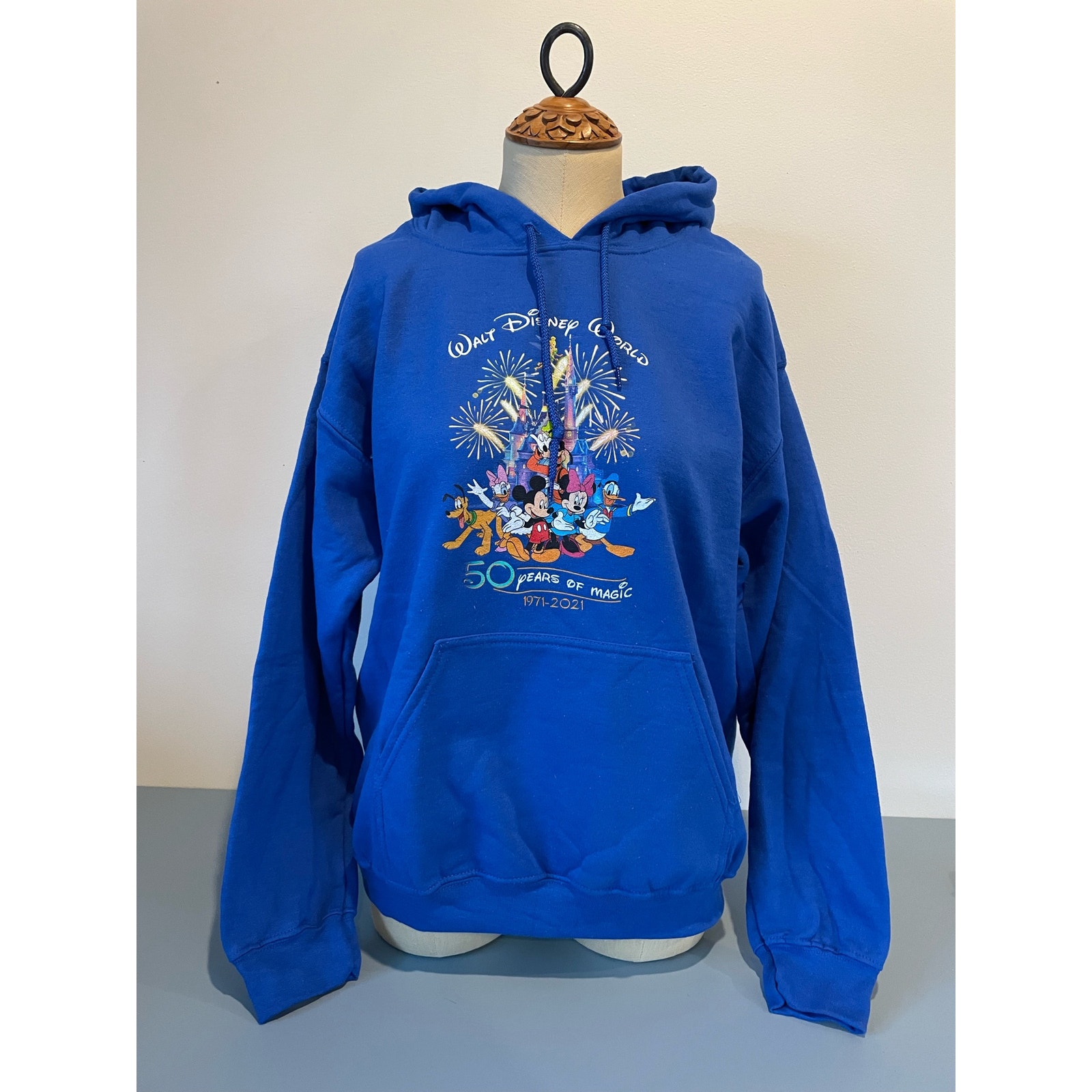 Disney womens blue anniversary hoodie size M