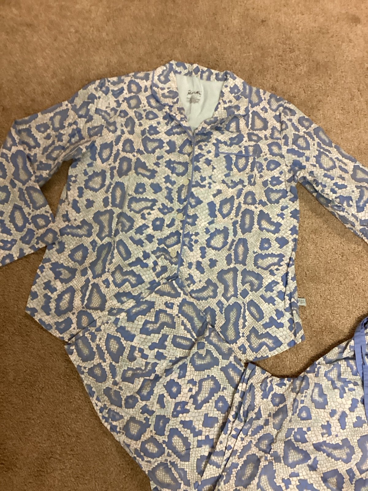 Nick and Nora women’s XL cotton pajama set rare HTF