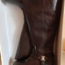 New Vince Camuto Farren Women's Leather Knee High Riding Boots Brown Size 10.5