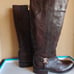 New Vince Camuto Farren Women's Leather Knee High Riding Boots Brown Size 10.5