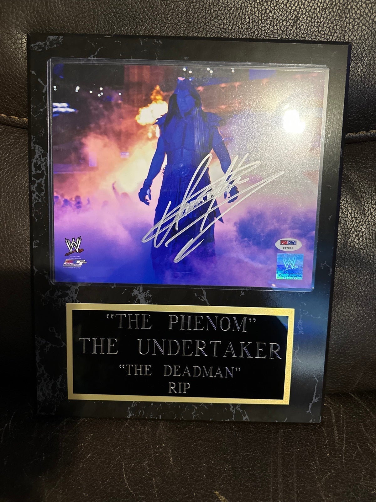 Undertaker Signed Plaque - PSA CERTIFIED!