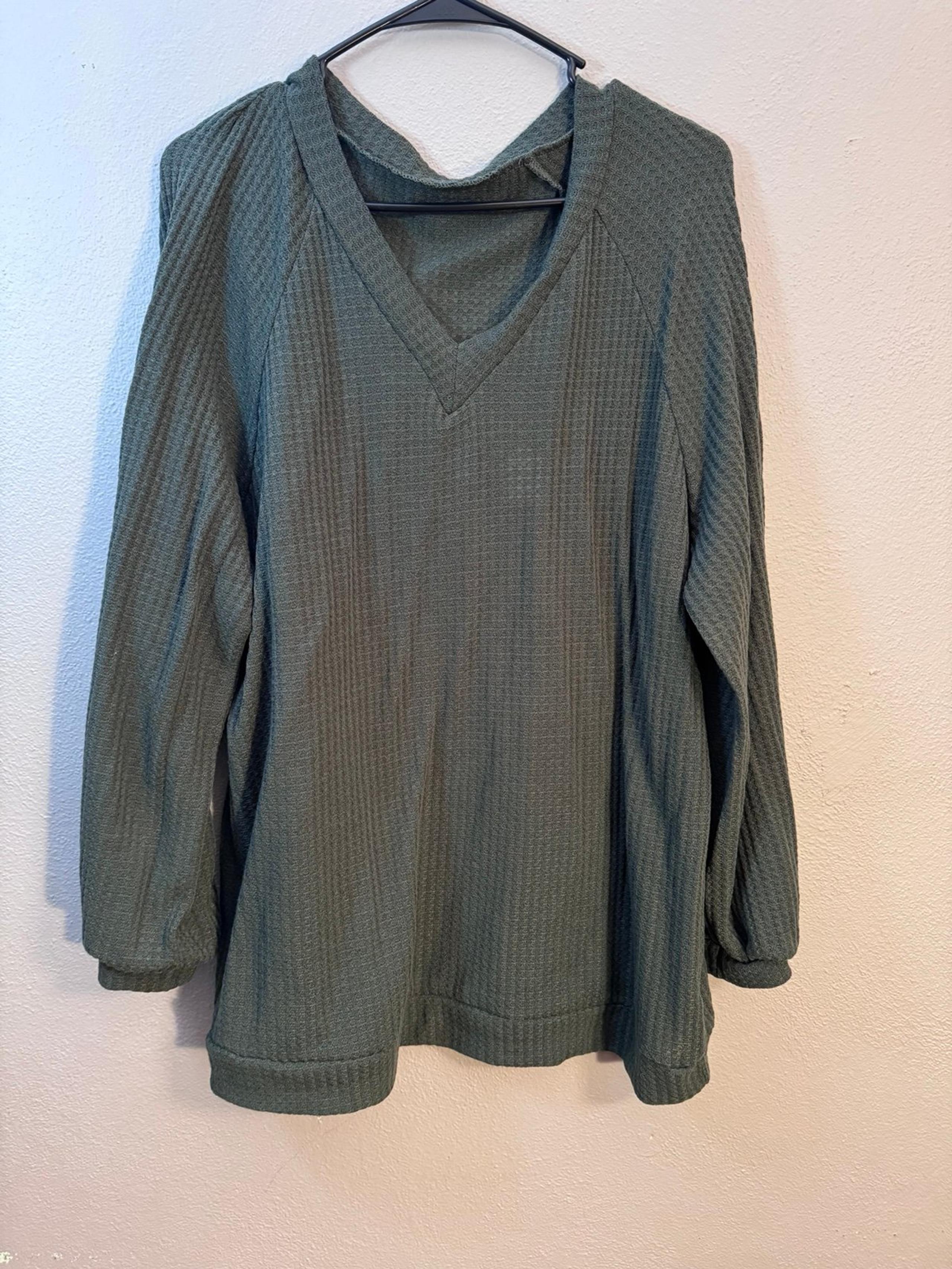 SHEIN Green Sweater 2XL M238