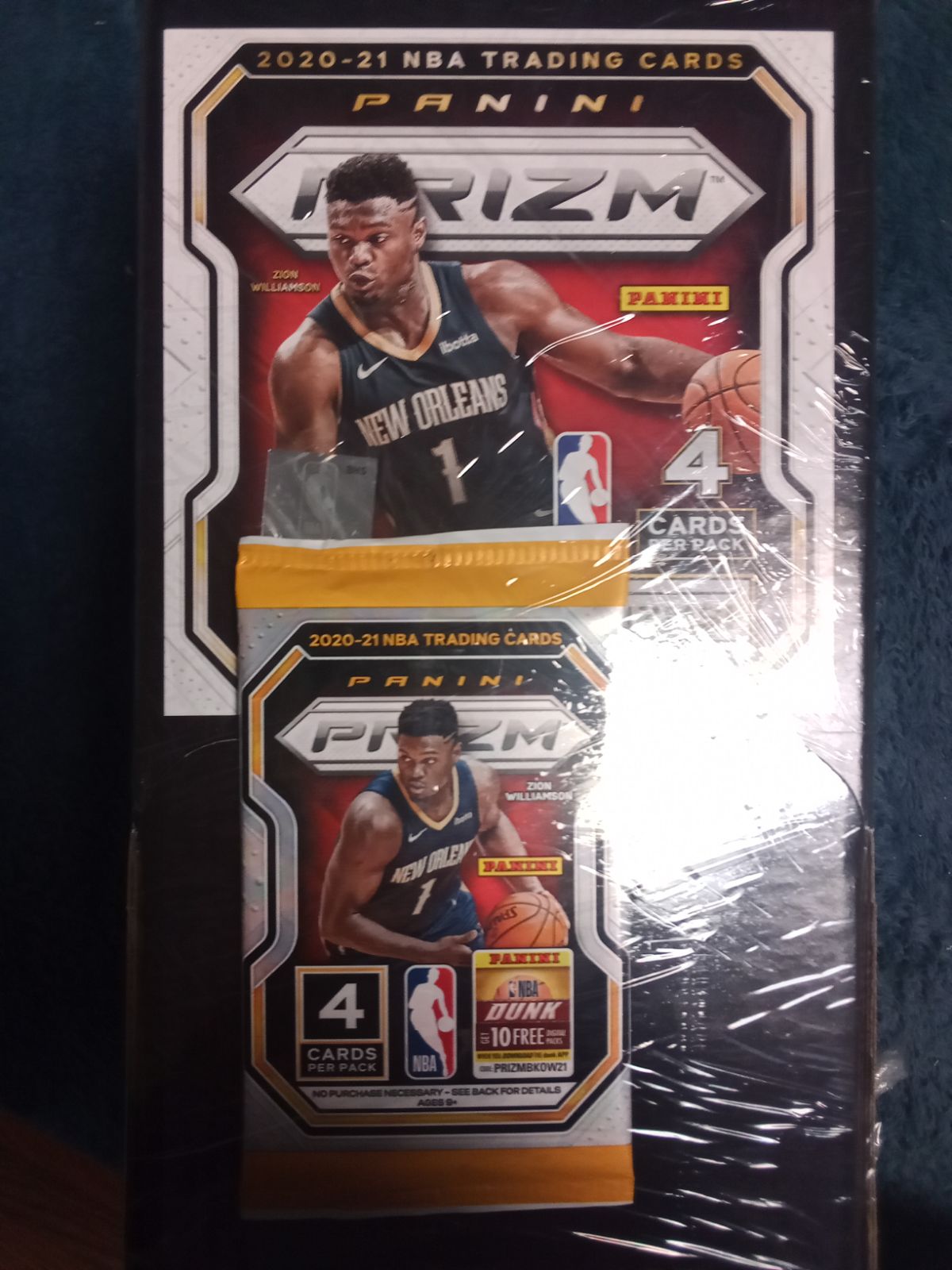 NBA 2021 Panini Prizm gravity box 15 packs left