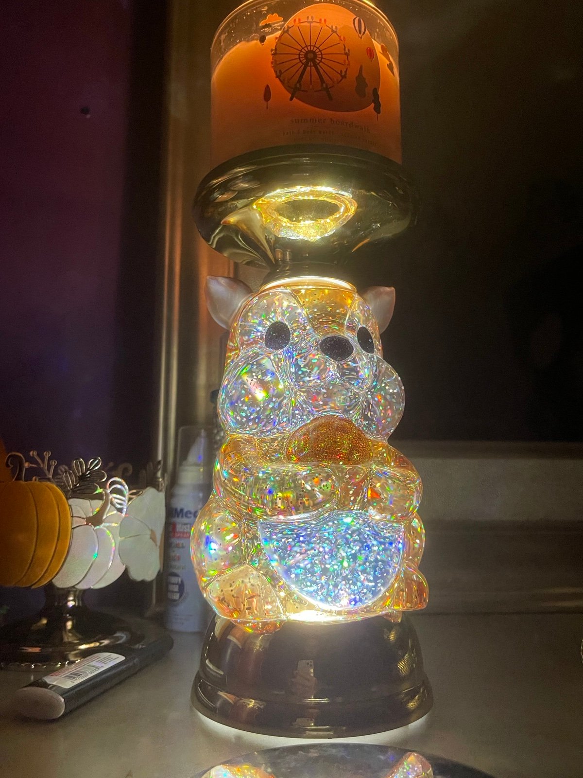 Mr nut bath and body works globe candle holder