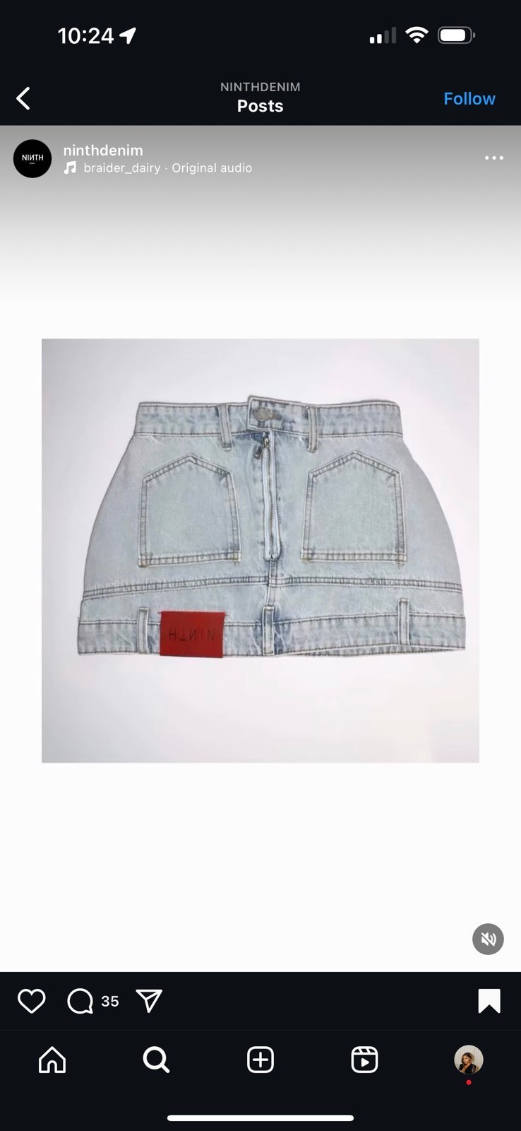 Ninth Denim Mini skirt