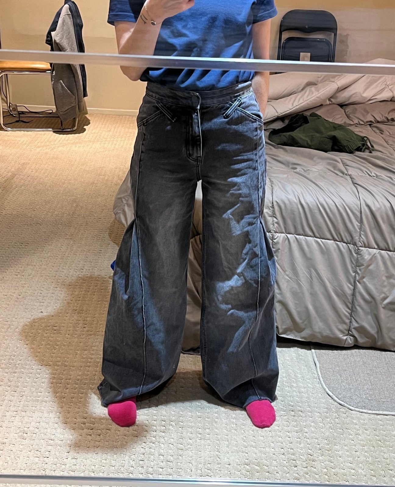 The Ilma Boutique RiRi Gradation Super Flare Jeans.
