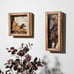 5x12.5 Flower Shadow Box Pin Display Case Cabinet Picture Frame with Linen Back
