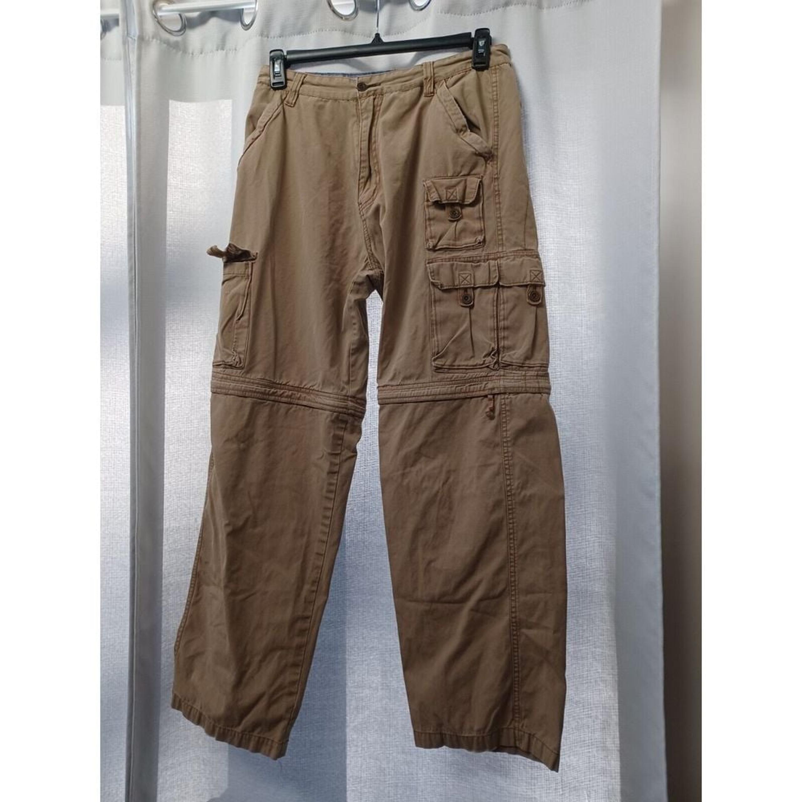 VTG Plugg Convertible Pants Mens 32/34 Rave Baggy Skate Y2K 2000s Cargo Grunge