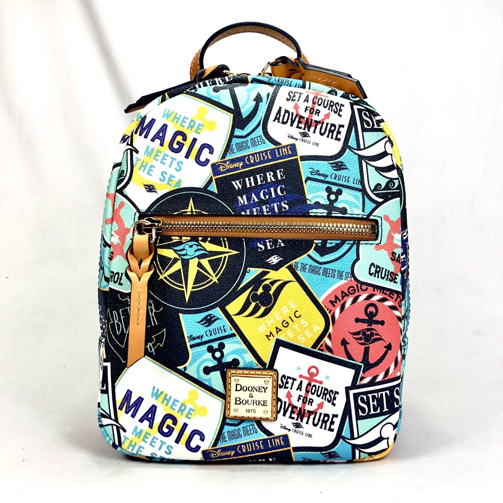 Dooney & Bourke Disney Cruise Line Luggage Stickers Backpack (A) - NEW