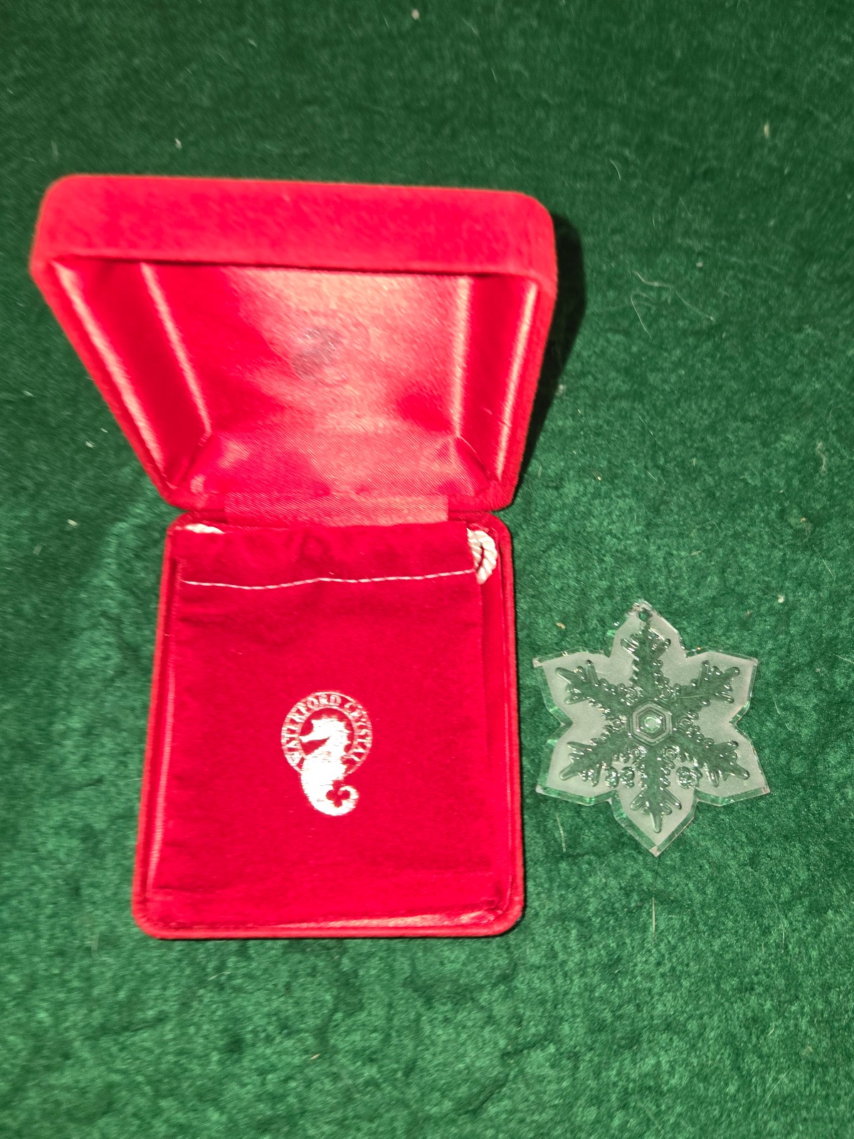 Waterford Crystal SNOWFLAKE Collection 2nd Annual Christmas Ornament 1996