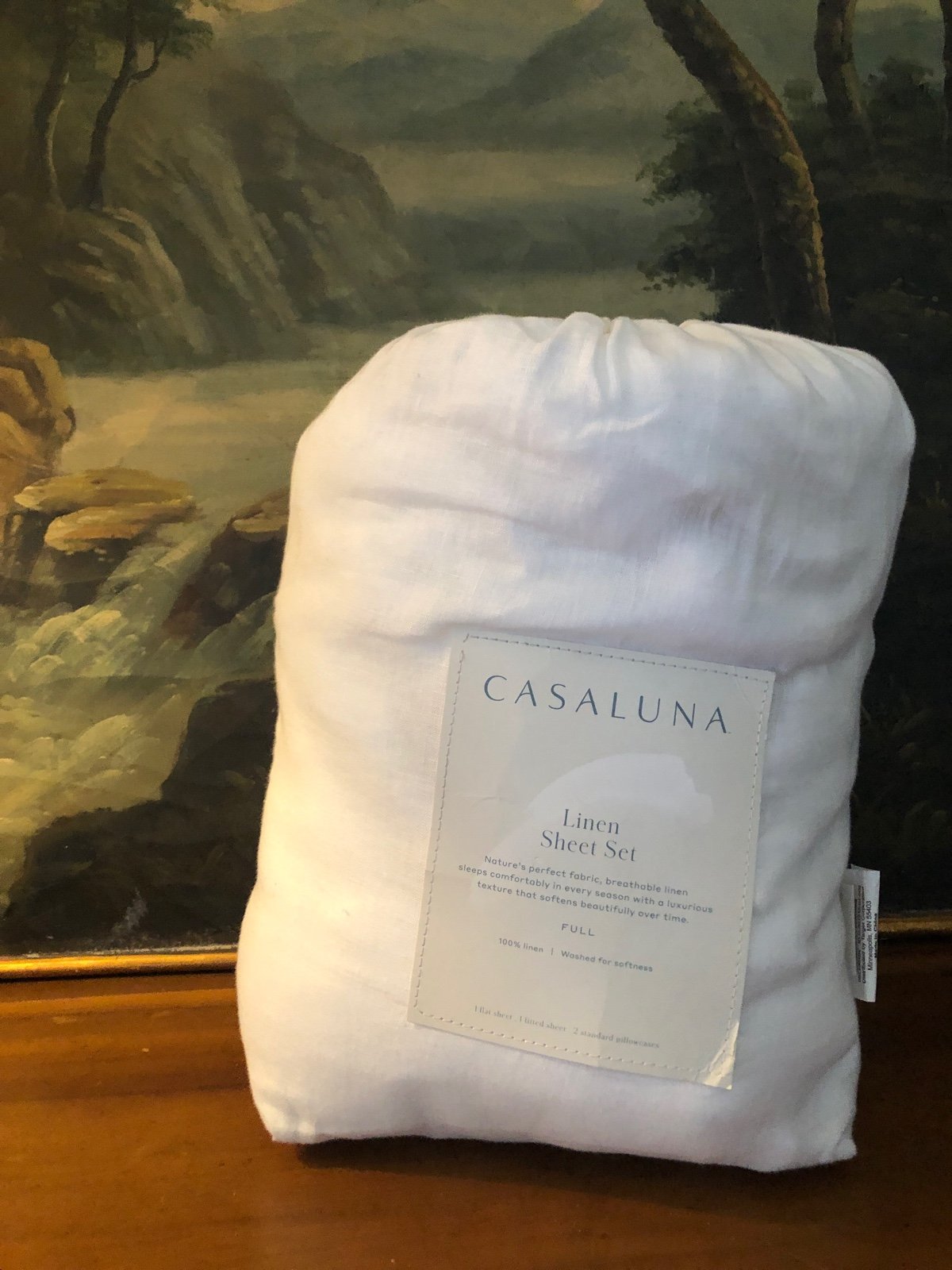 New Casa luna Linen sheet set full