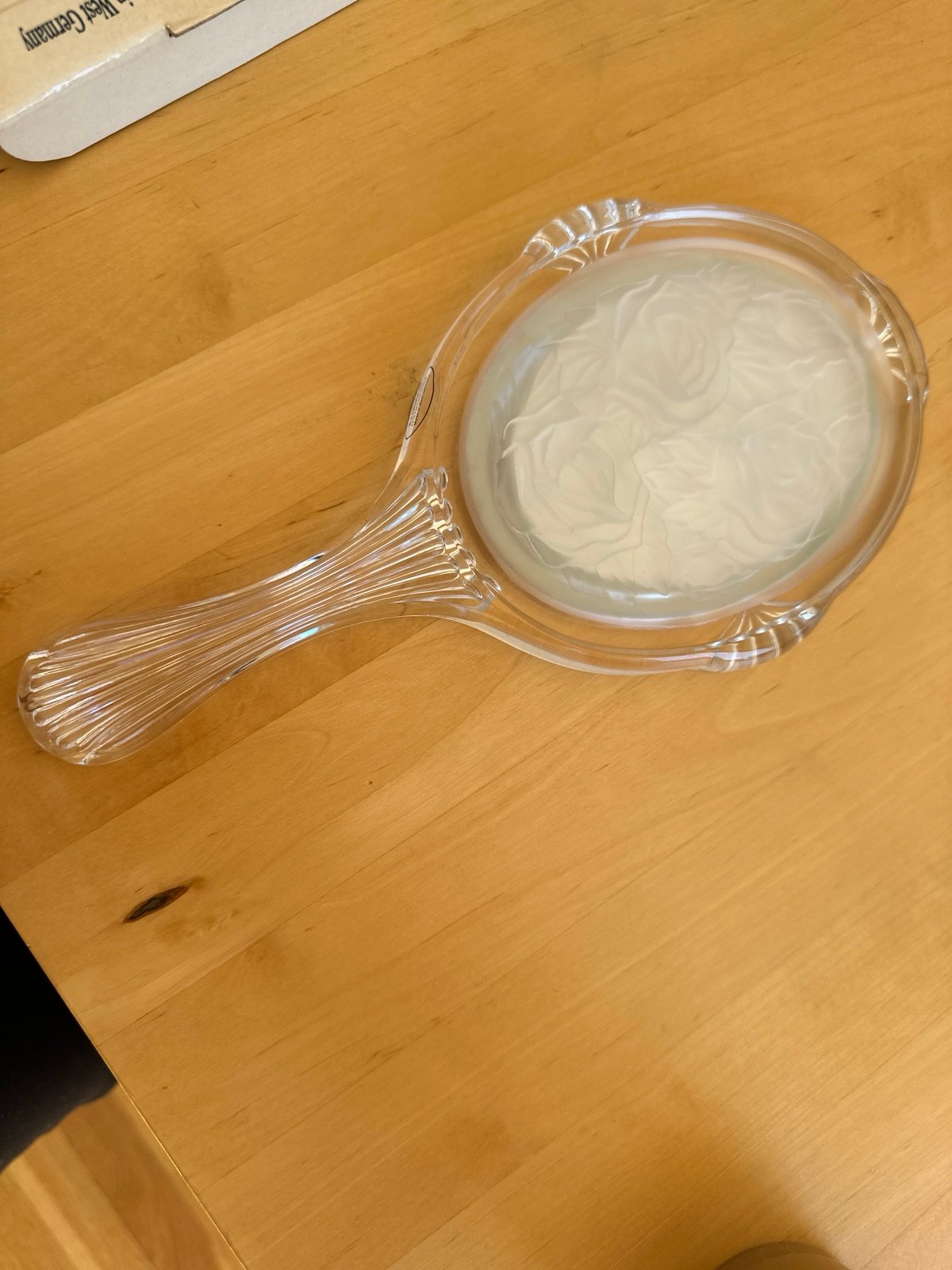 Vintage crystal mirror