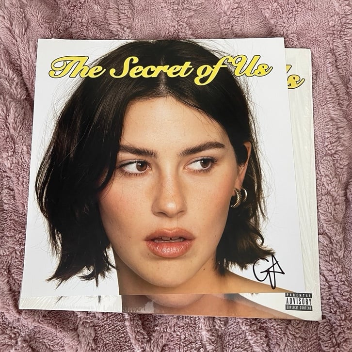 Gracie Abrams, the secret of us signed purple vinyl