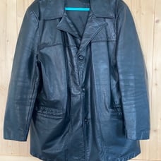 Vintage Men’s Genuine Leather Jacket Outer Shell
