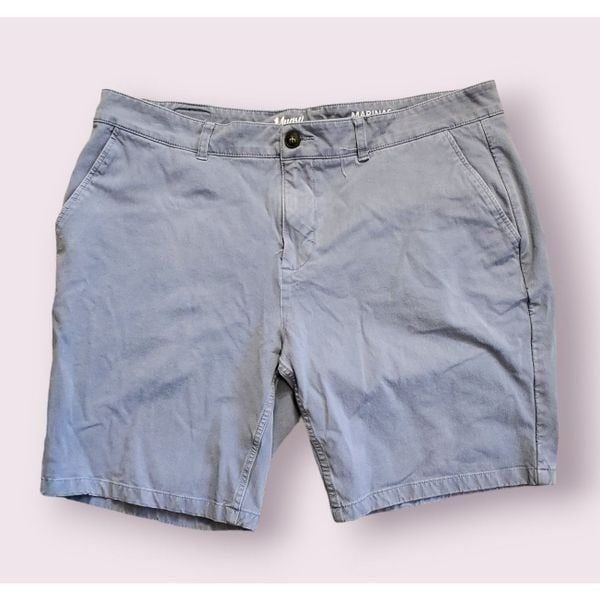 Mugsy Marinas Chino Shorts Men Size 40 x 9 Casual Stretch Gray | EUC