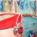 Tail lights painting watercolor wall art handpainted original
