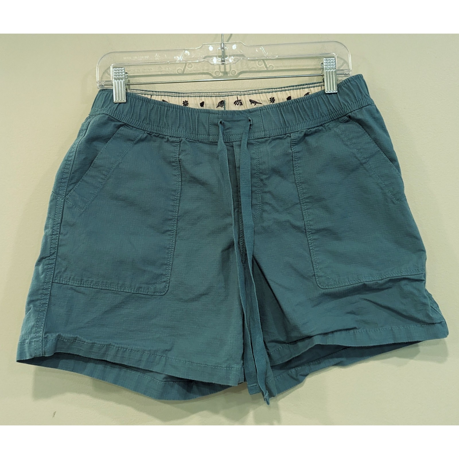 The North Face Teal Ridgeside Pocket Cotton Blend Shorts Medium