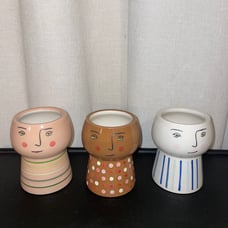3 Opalhouse face vases