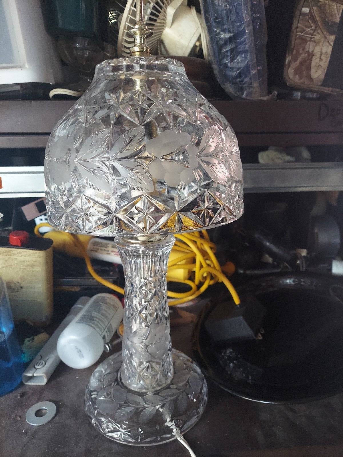 bolivian crystal lamp