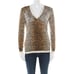 Dolce & Gabbana Animal Printed Silk Jersey V-Neck Sweater Leopard Top size 40