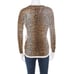 Dolce & Gabbana Animal Printed Silk Jersey V-Neck Sweater Leopard Top size 40