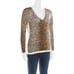 Dolce & Gabbana Animal Printed Silk Jersey V-Neck Sweater Leopard Top size 40