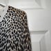 Dolce & Gabbana Animal Printed Silk Jersey V-Neck Sweater Leopard Top size 40