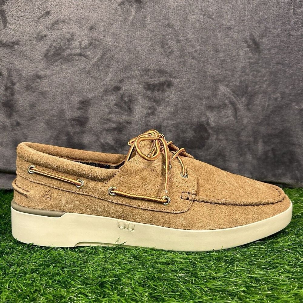 Sperry x Brooks Brothers Loafers Mens 11.5 M Brown Suede Leather Boat Shoes New