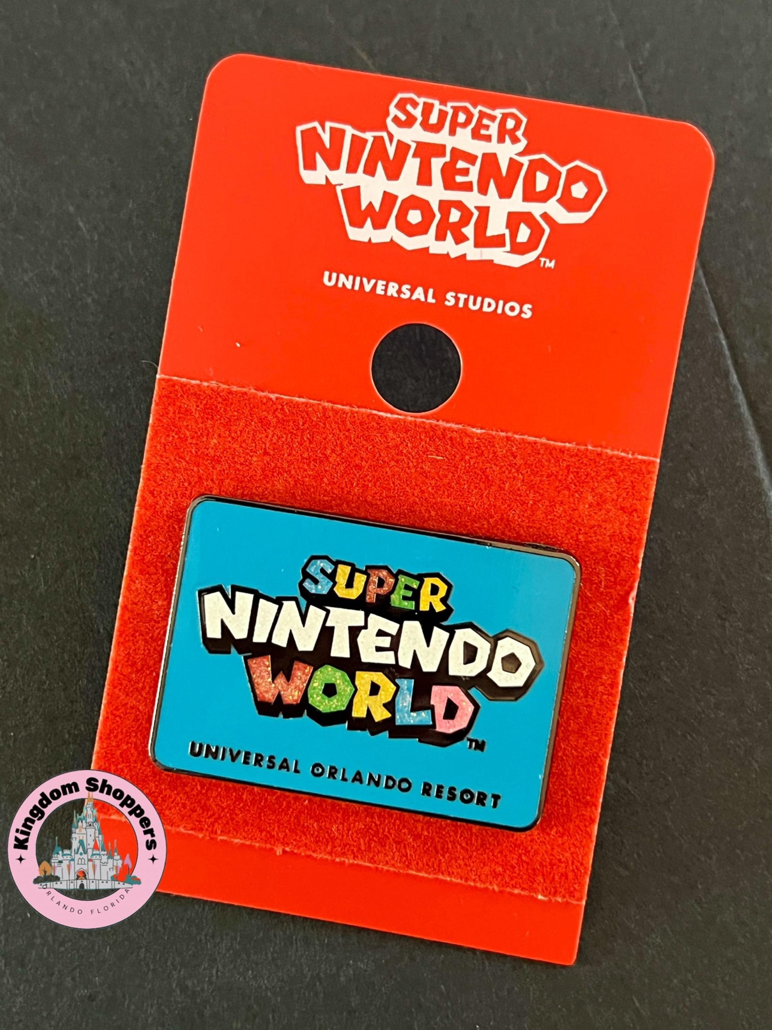Universal Orlando Epic Universe Super Nintendo World Logo Blue Pin