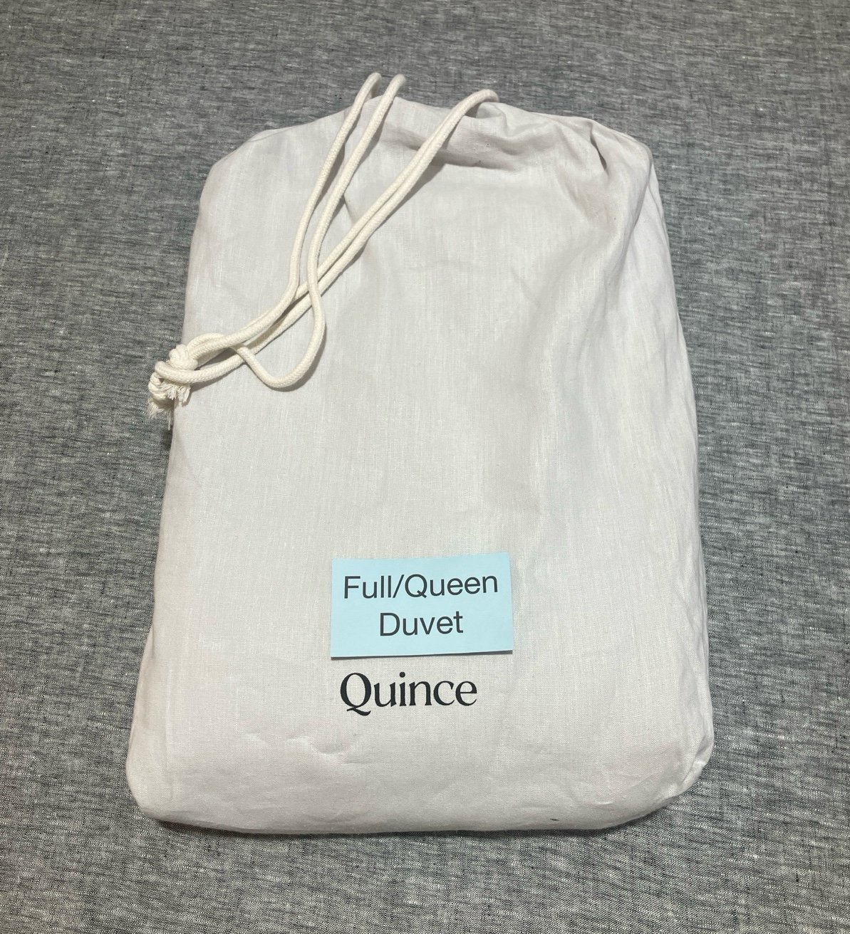 New Quince European Linen Full/Queen Duvet G4