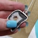 Men's Gorgeous Handmade Agate Geode Slice Gem 925 Long Necklace